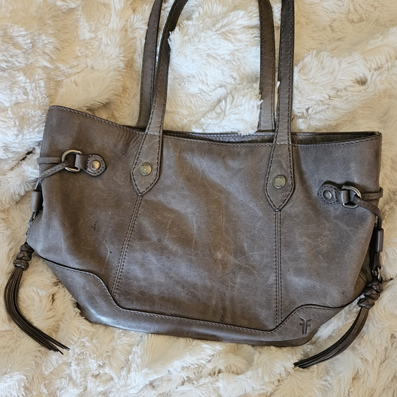 Frye Handbags - 💛 Frye Gray Leather Tote Bag